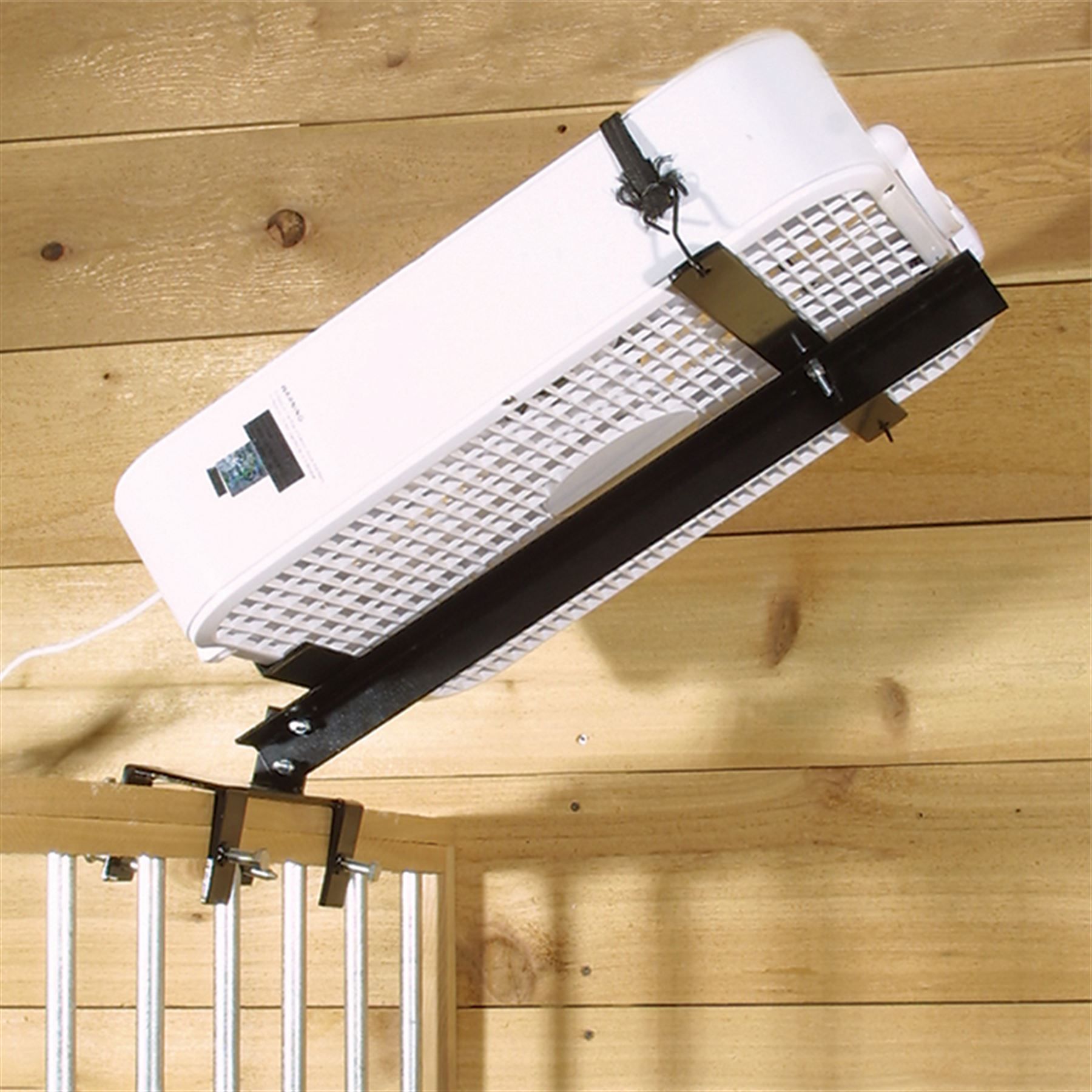 EasyUp® Overhead Stall Fan Holder in Stable at Schneider Saddlery
