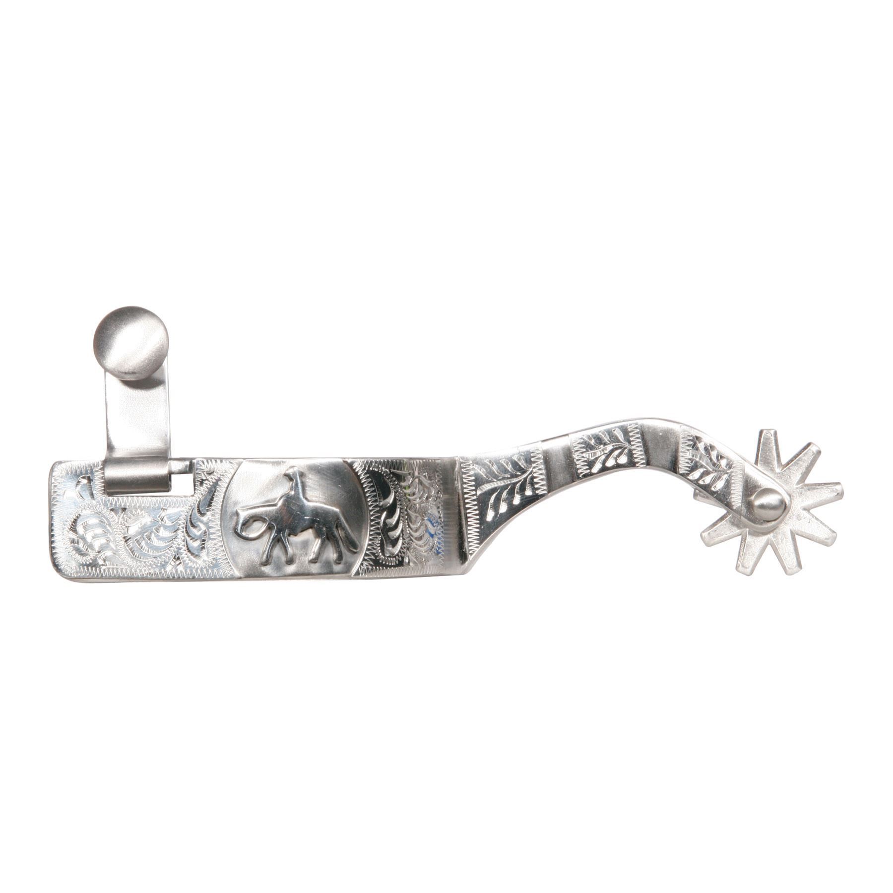 FES Engraved Pleasure Horse Spur in Ladies Spurs at Schneider Saddlery
