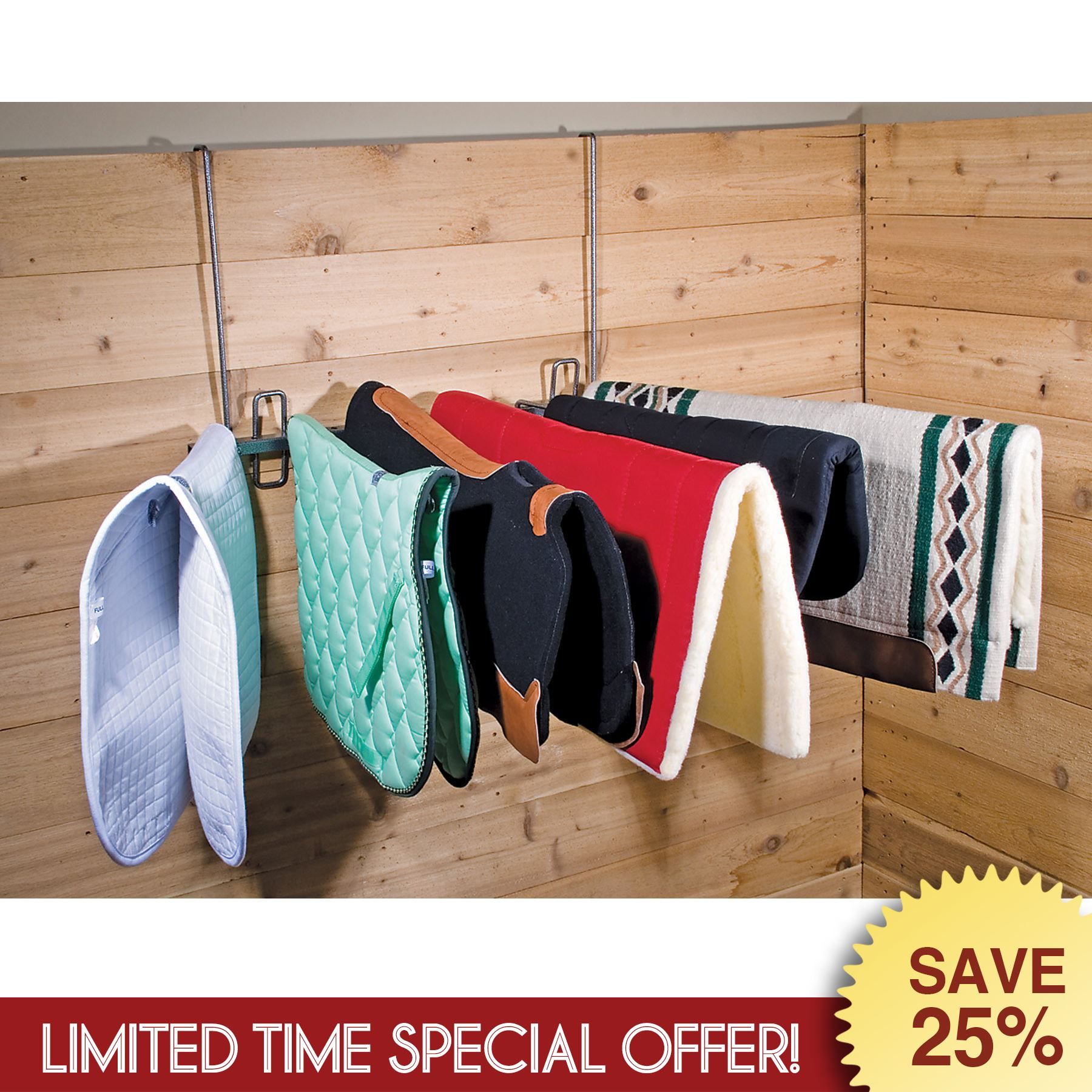 EasyUp® Swing Arm Rack in Cooler / Blanket / Bandage Racks at