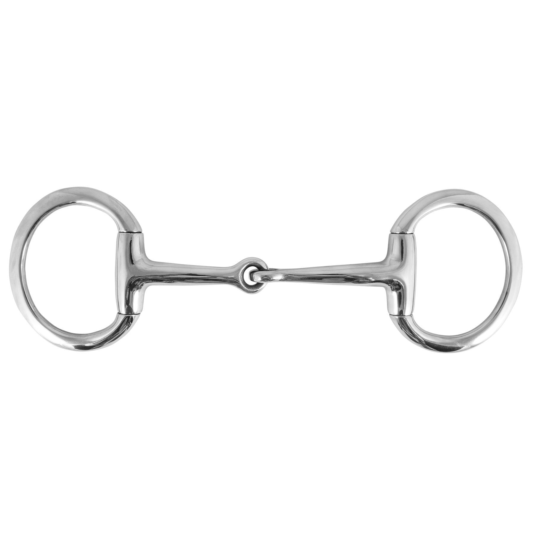 FES Stainless Steel Eggbutt Snaffle Bit in ORings / Eggbutt at