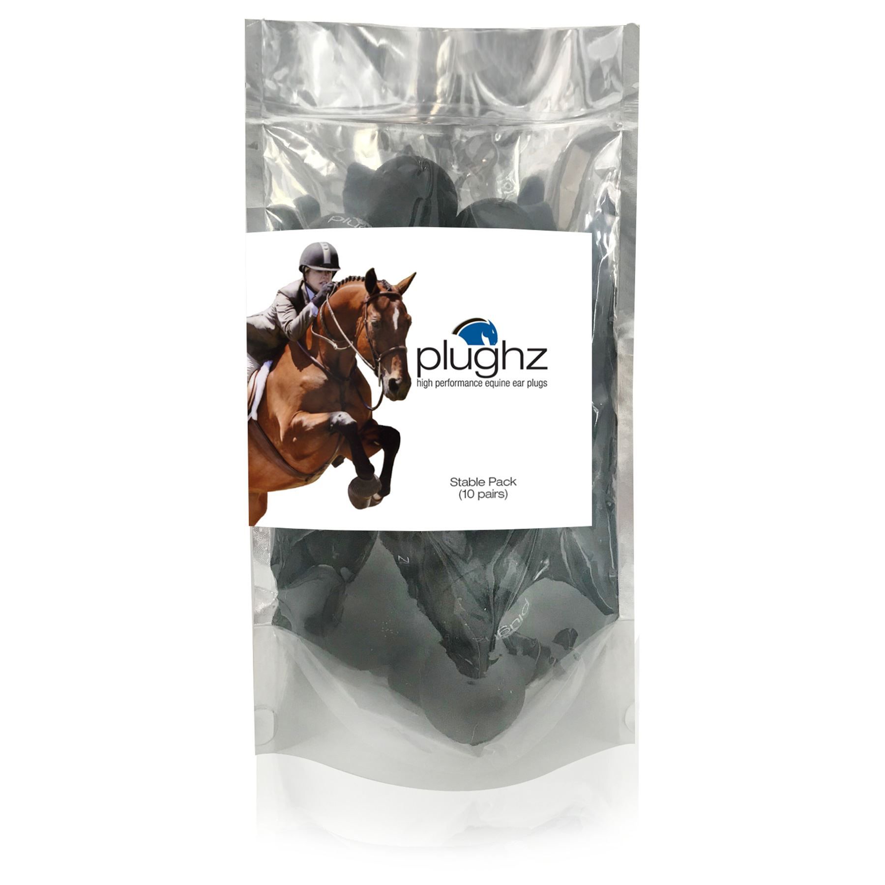Plughz Horse Equine Ear Plugs 10 Pair Pack in Horse Care at Schneider