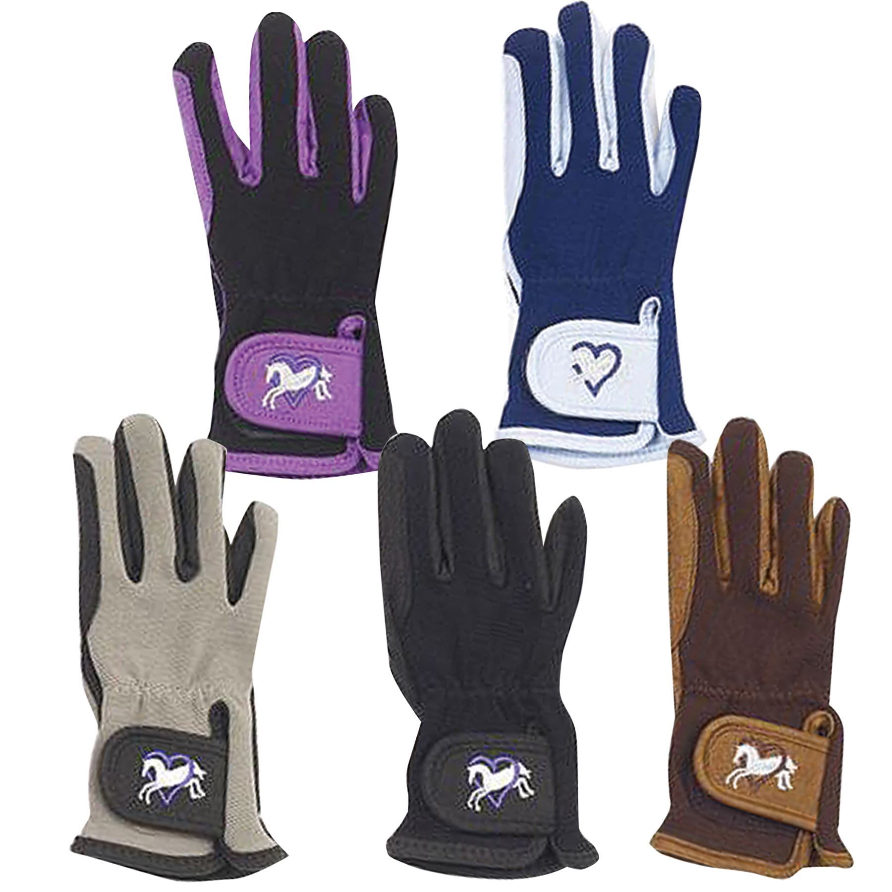 Ovation Childrens Heart & Horse Gloves in Childrens Helmets/Gloves