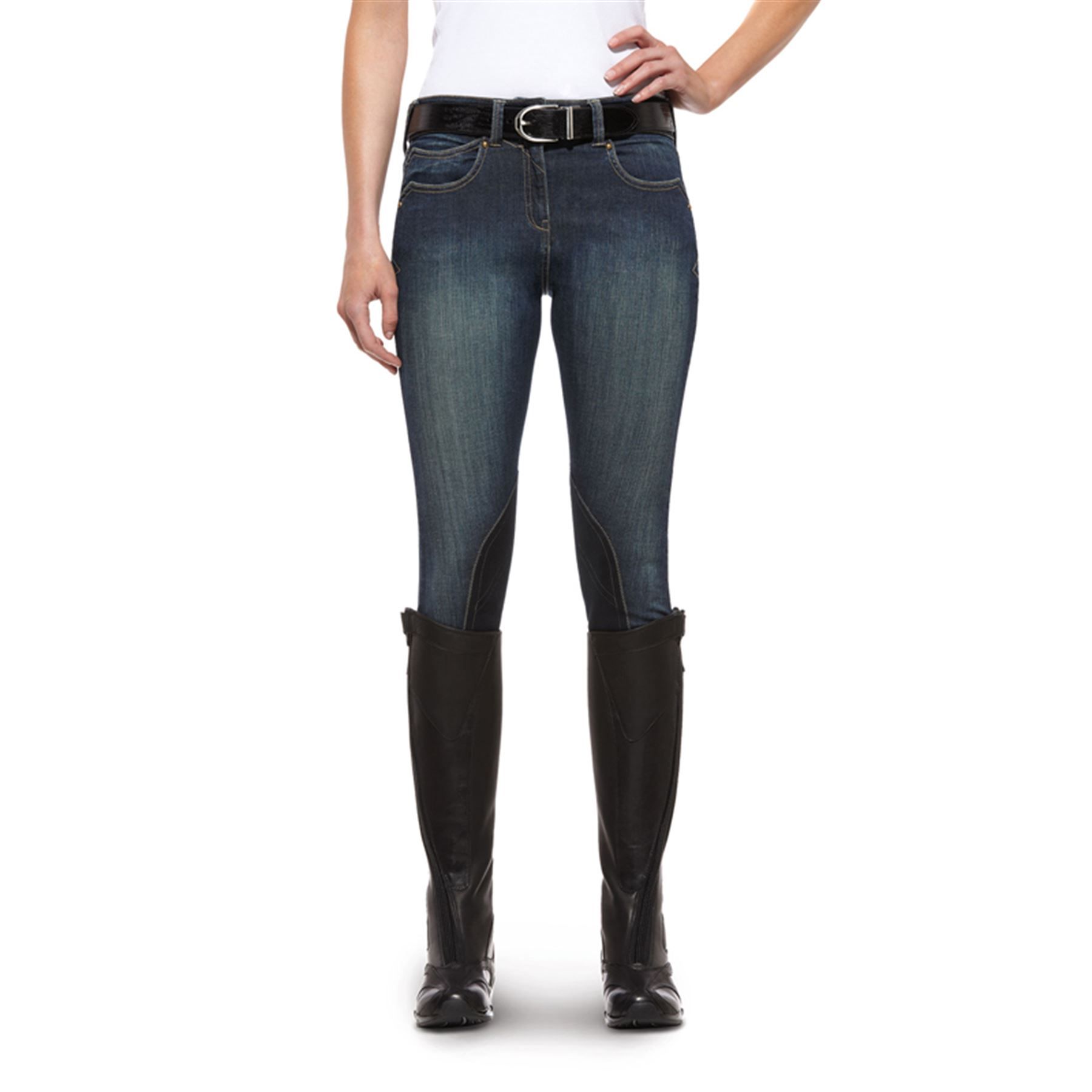Ariat Ladies Denim Breech in at Schneider Saddlery