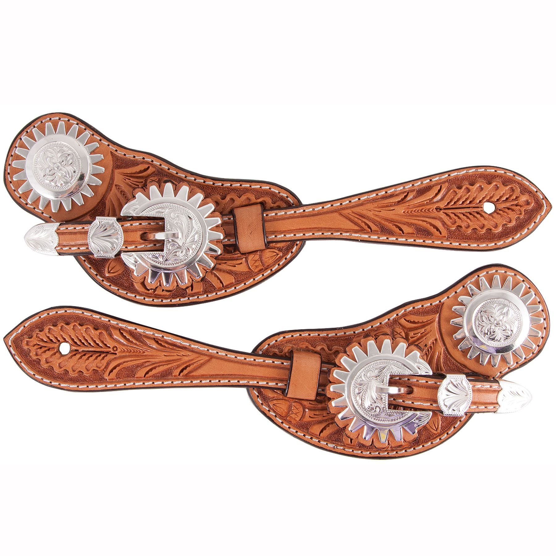 Billy Royal® Silver Plated Cowboy Rowel Spur Strap in at Schneider Saddlery