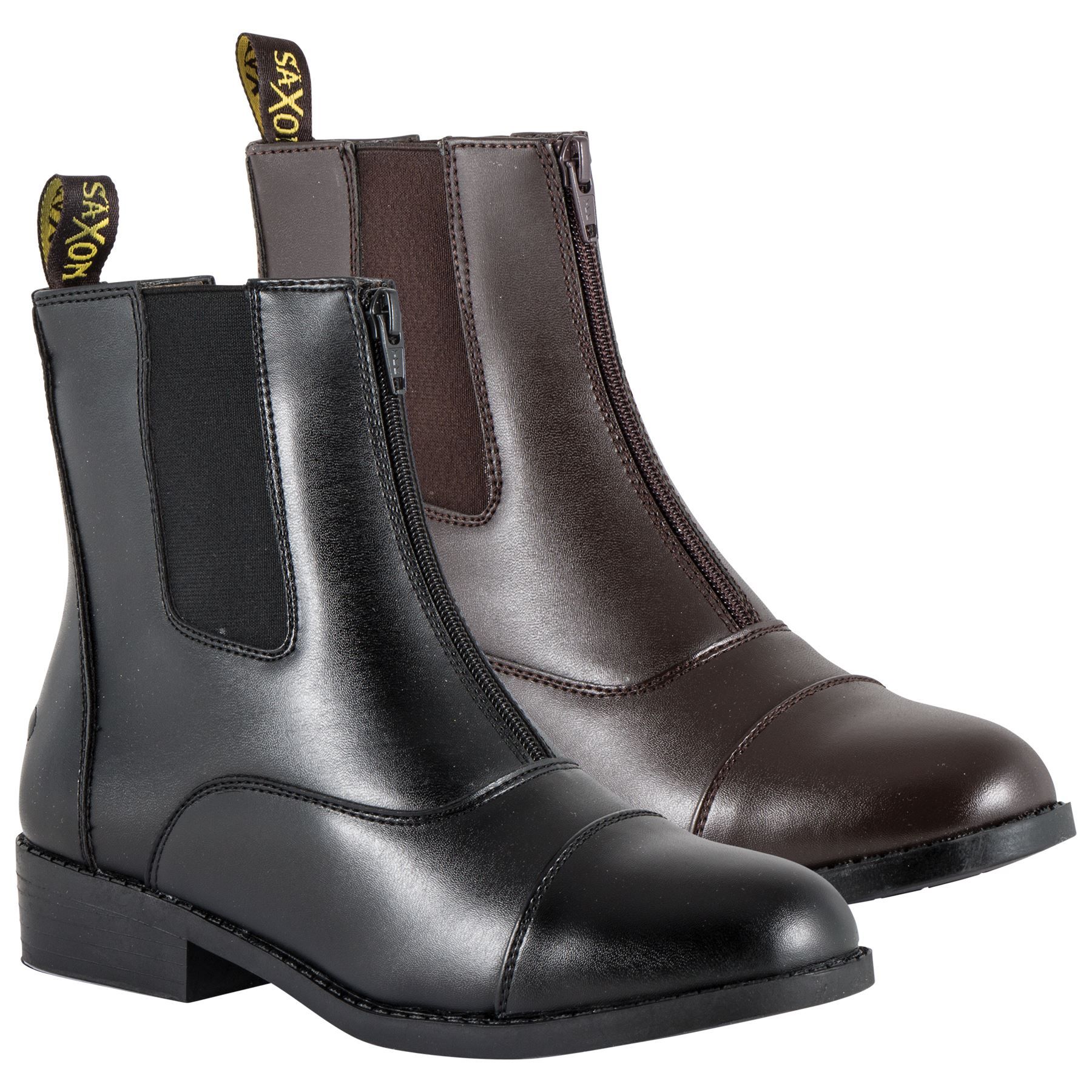 Saxon Equileather Ladies Zip Paddock Boot