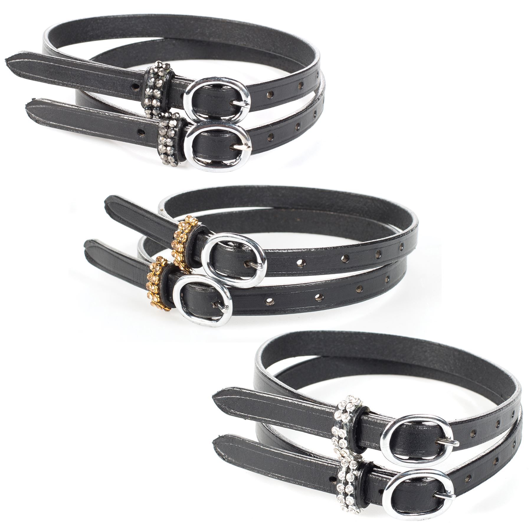 Horze Bling English Spur Straps in at Schneider Saddlery