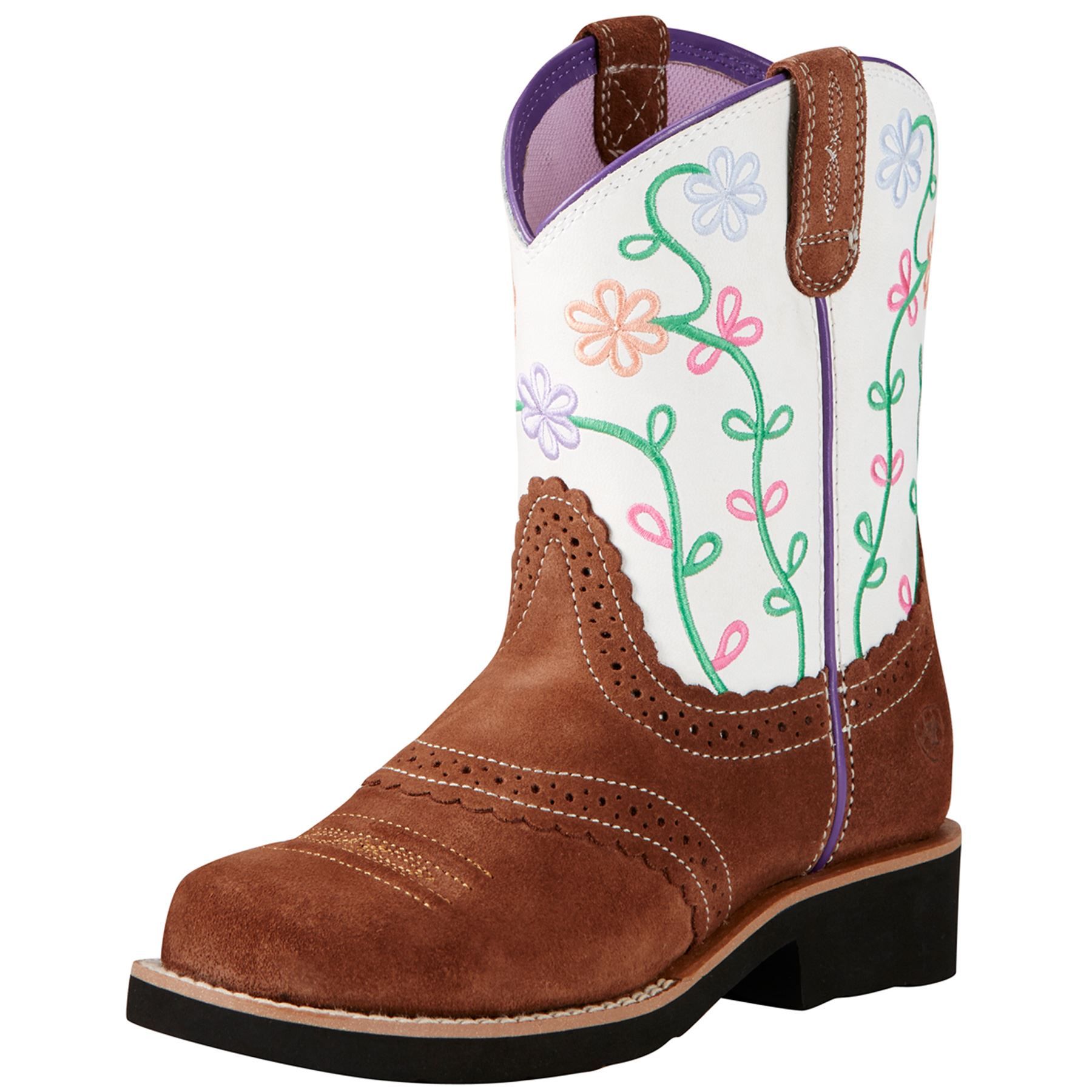Ariat Kid’s Fatbaby Blossom Western Boots in Western Fashion Boots at