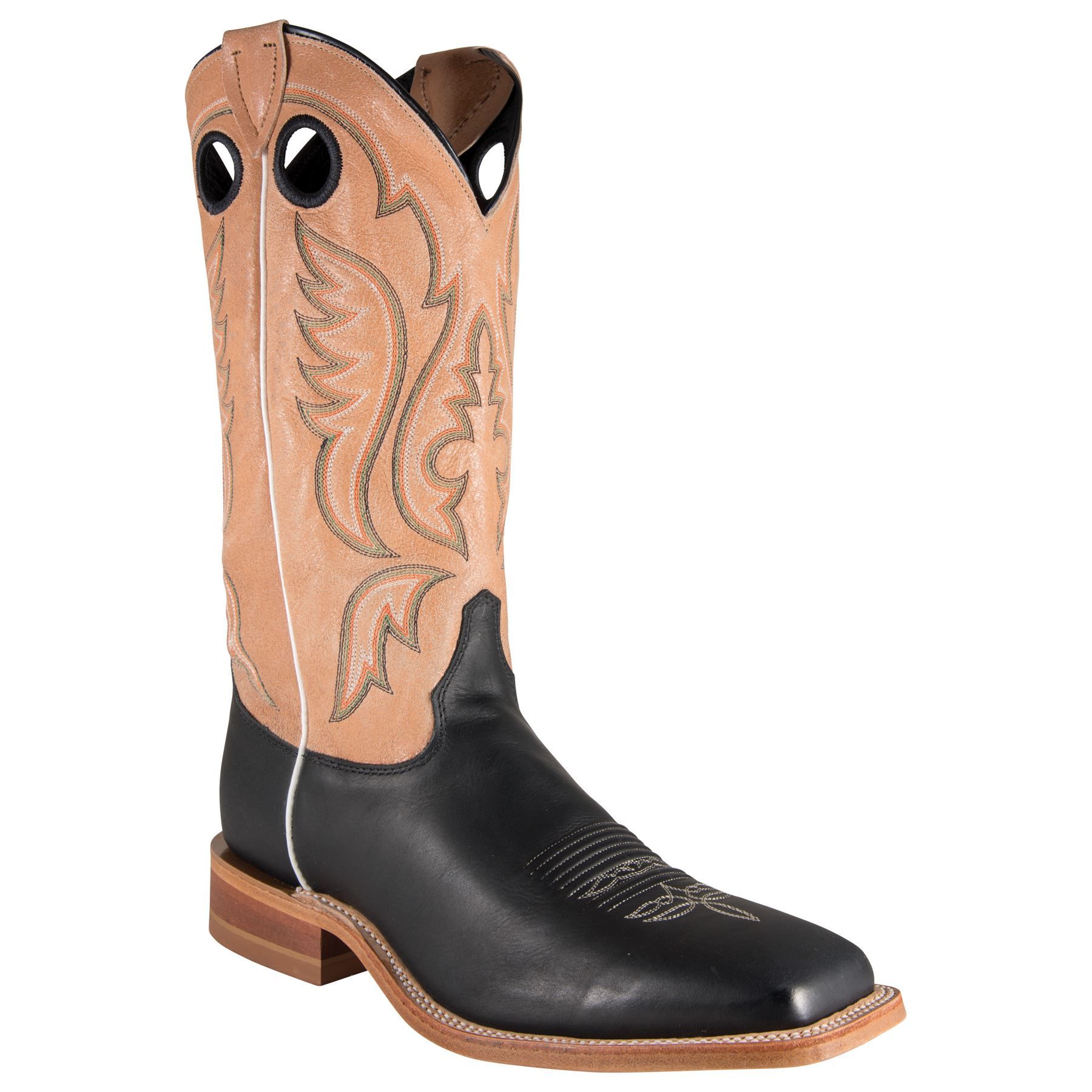 Justin Mens Bent Rail® Stillwater Black Western Boots in Western Arena