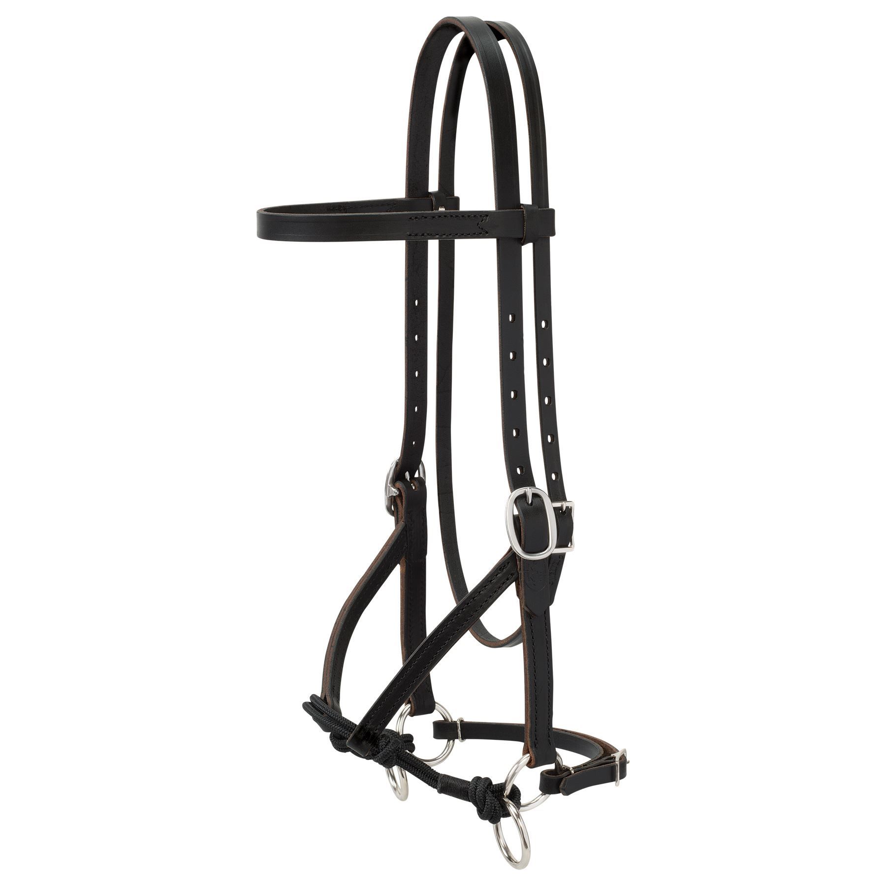 Weaver Leather® Justin Dunn Black Bitless English Bridle in Bridles at