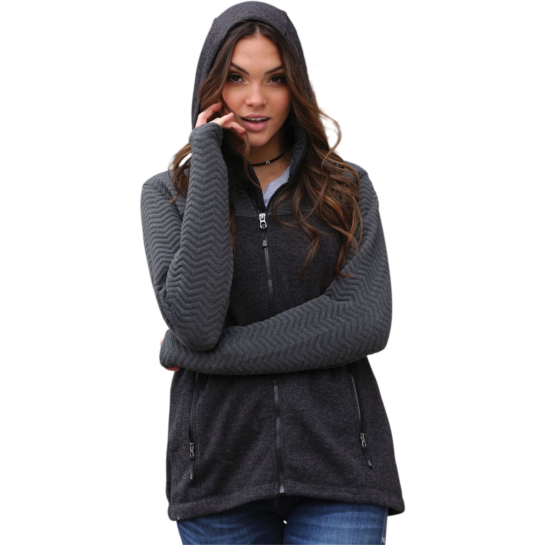 Cruel Girl Women's Quilted Sweater Jacket in Western & Commemorative