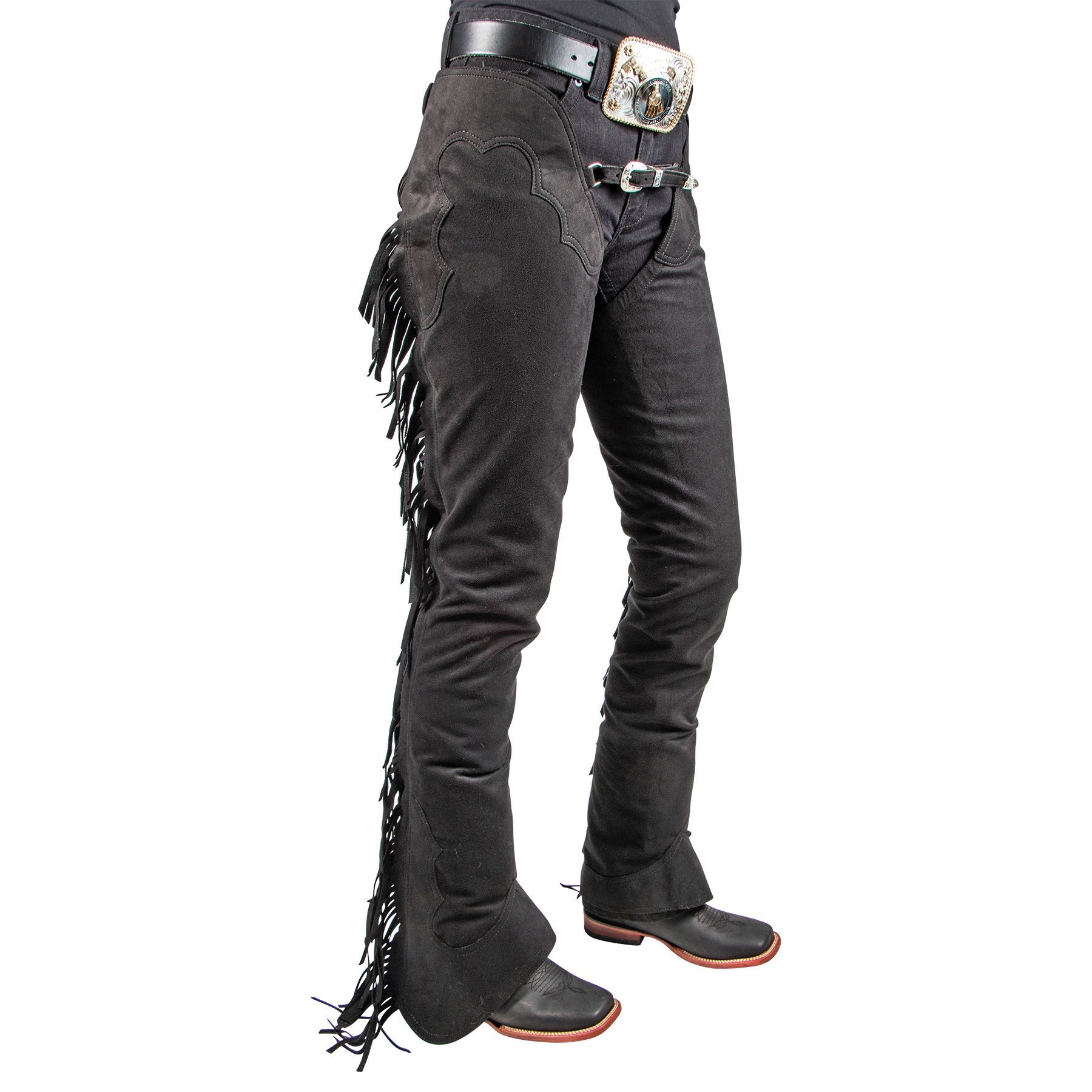 Hobby Horse Ultrasuede Fringed Western Show Chaps in Western Chaps at