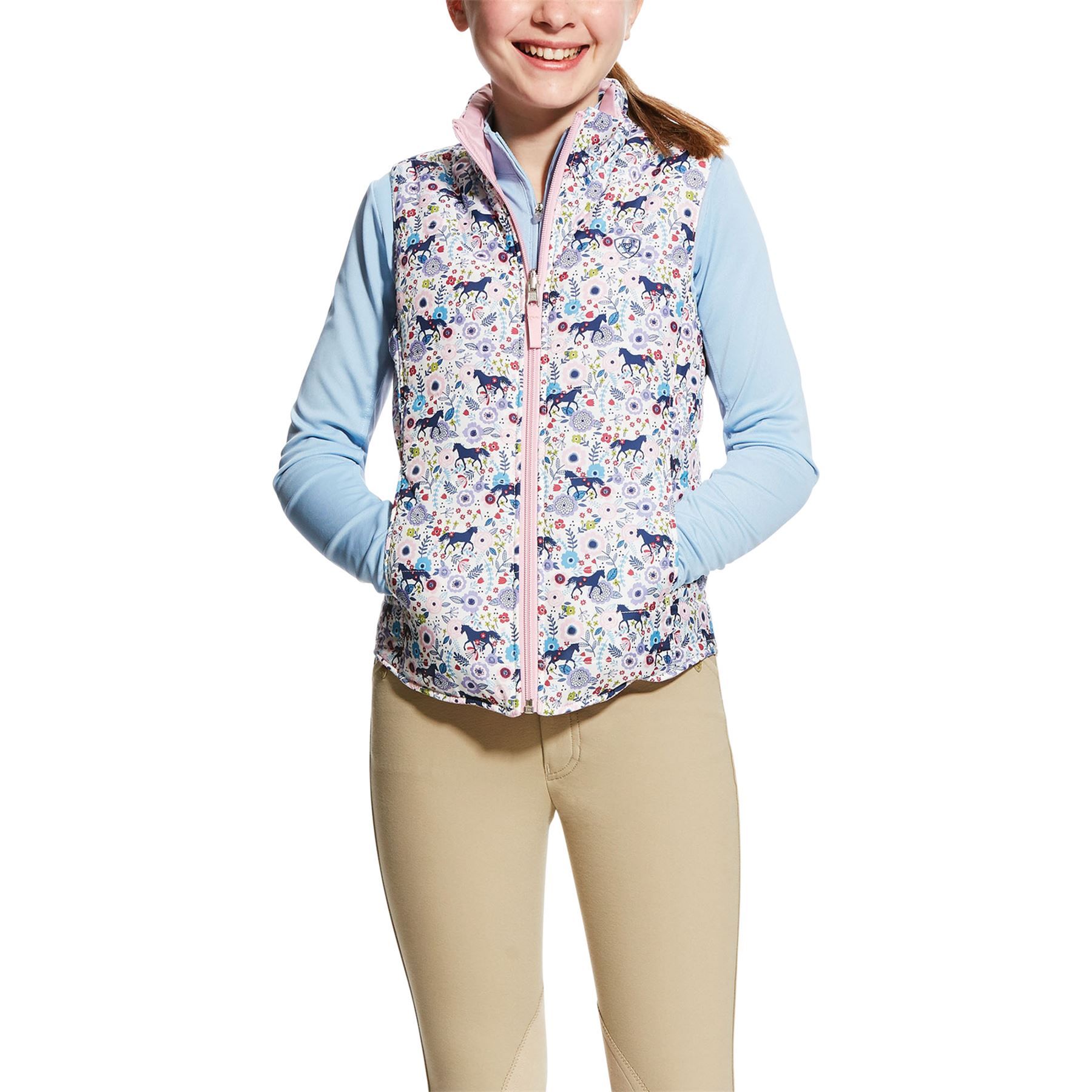 Ariat Girls Emma Reversible Vest in Vests at Schneider Saddlery