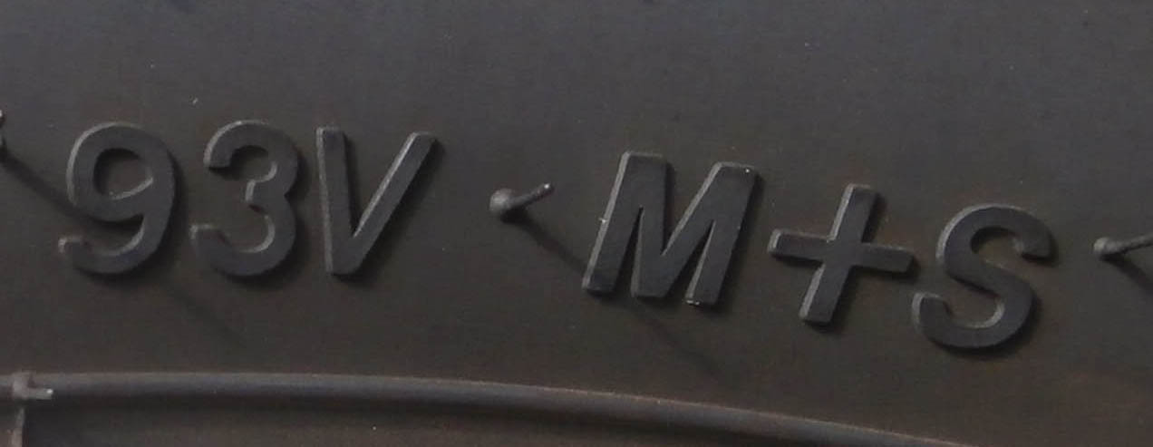 Understanding Tire Code Load Index, Speed Rating, and M+S Designation