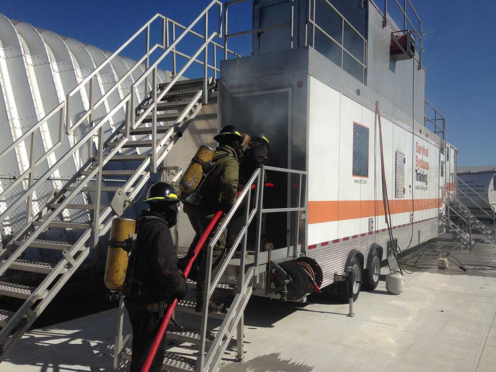 Industrial Fire Fighting Operations Survival Systems Training