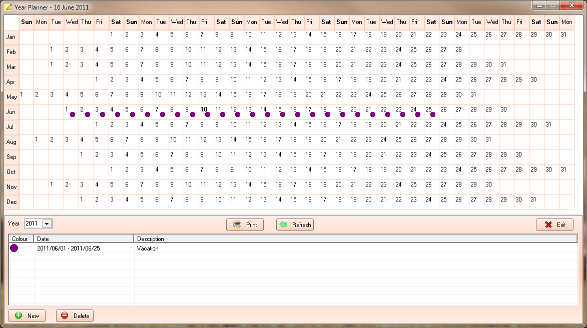 SSuite Year and Day Planner with Daily Diary SSuite Office Software