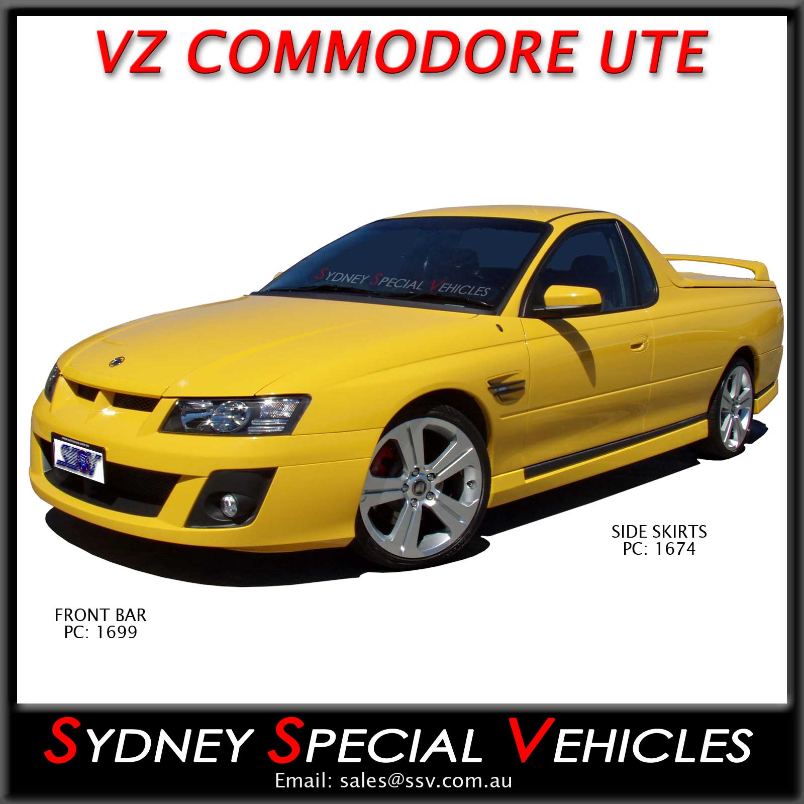 Front bumper bar for VZ Clubsport, HSV, GTS, Maloo
