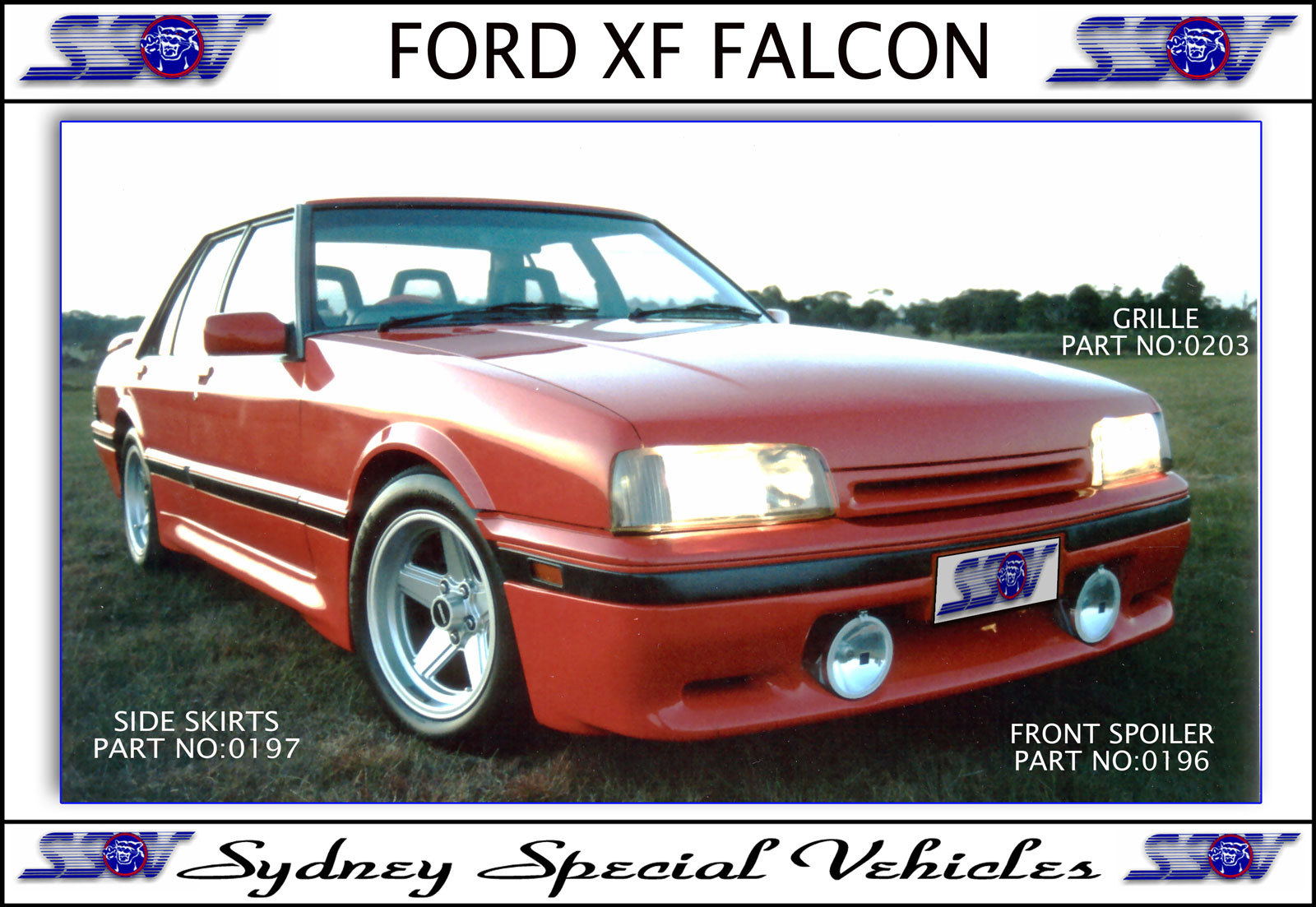 FRONT SPOILER FOR XF FALCON