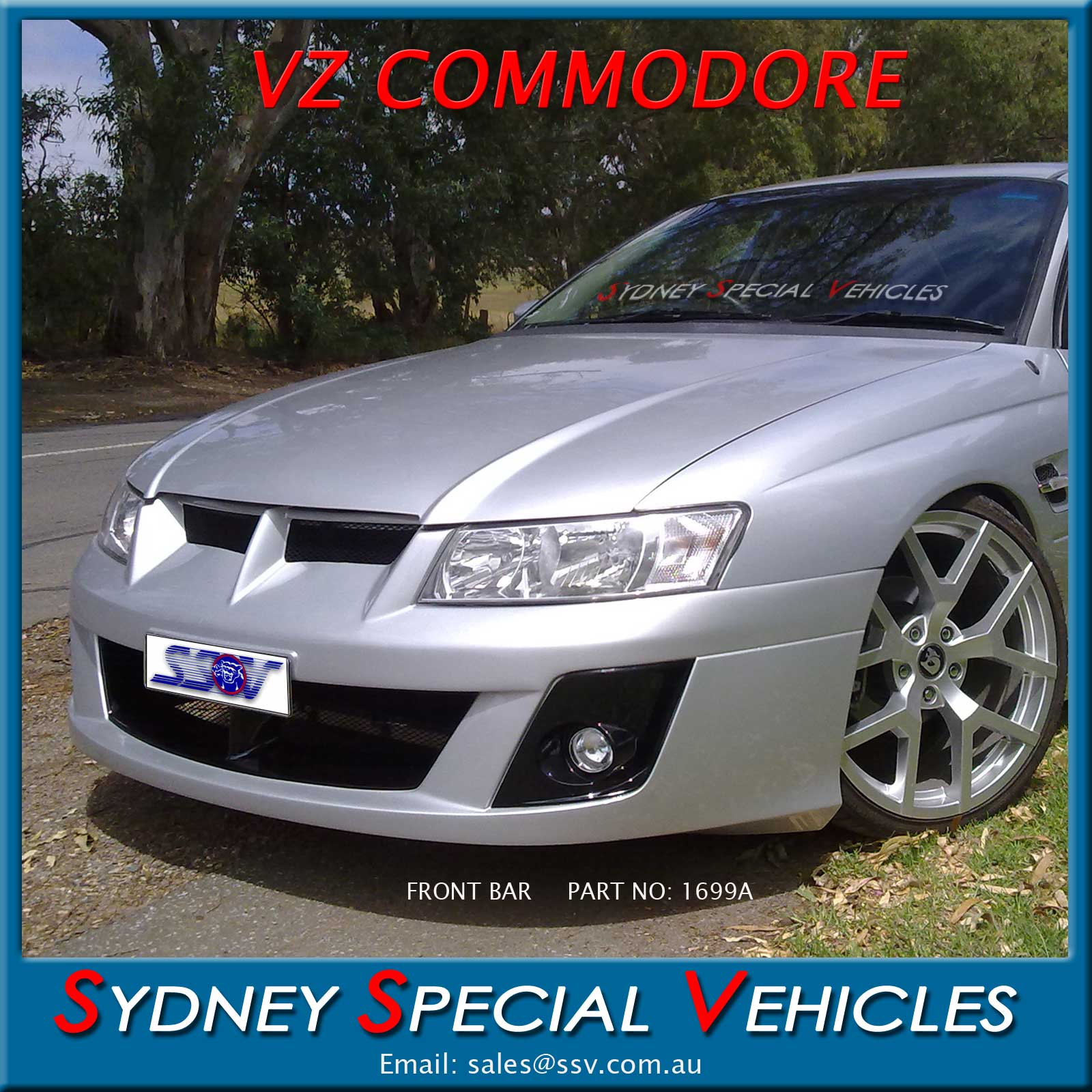 Front bumper bar for VZ Clubsport, HSV, GTS, Maloo