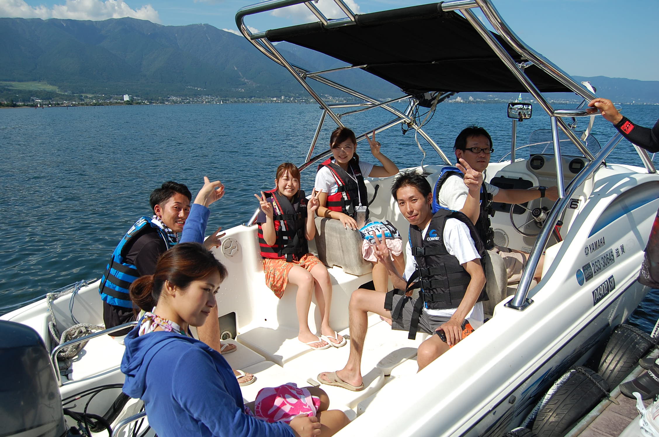 9月22日 滋賀県の琵琶湖でウェイクボード・レンタルボート・ウェイクボード・バーベキューは【セーリングスポットワニ】