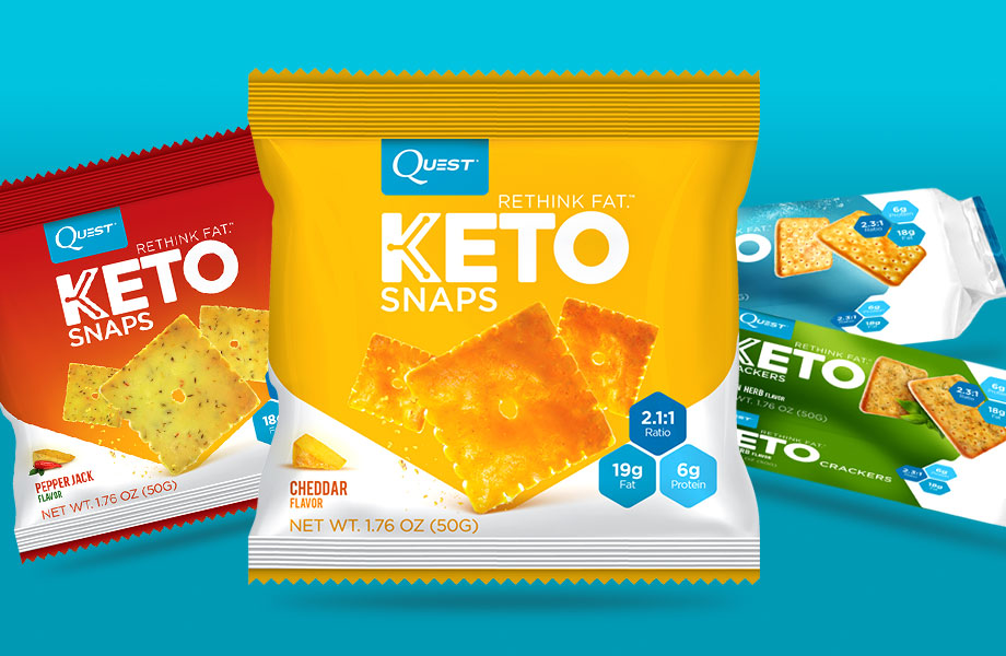 Quest makes it a series with Keto Crackers and Keto Snaps