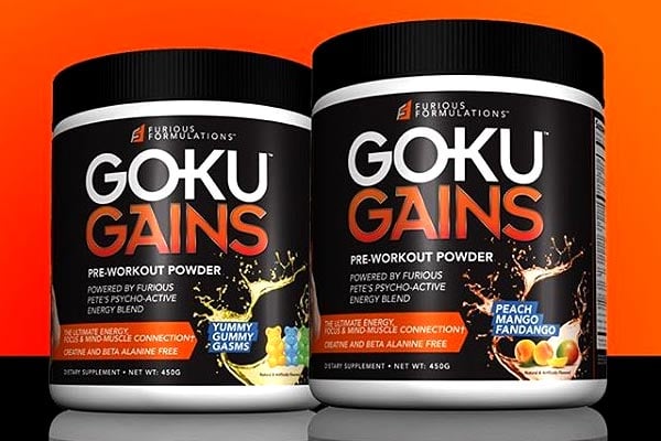 Furious Pete�s preworkout Goku Gains starts shipping this Furious Pete�s preworkout Goku Gains starts shipping this