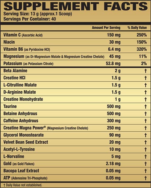 Gamma 24K Featuring 2Mg Of Genuine Gold Per Serving Gamma 24K Featuring 2Mg Of Genuine Gold Per Serving