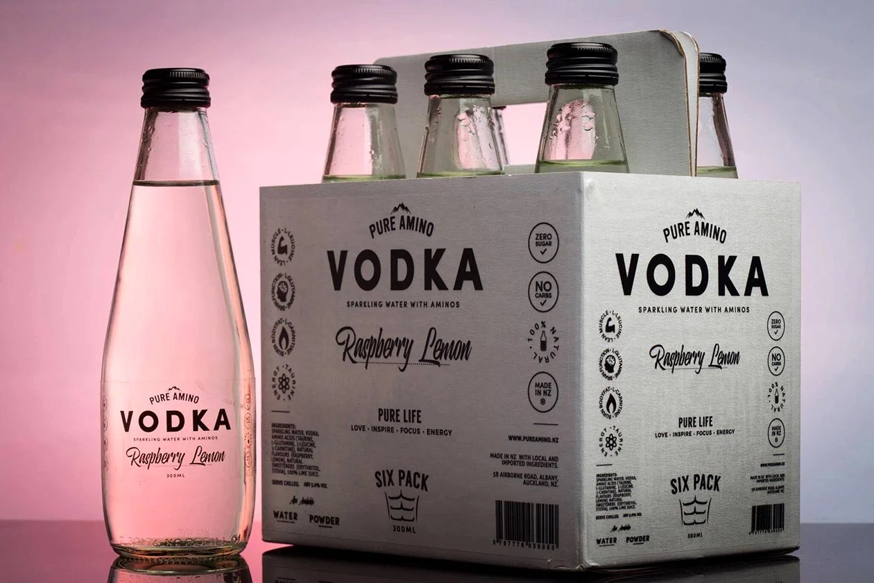 Pure Amino combines lightly dosed aminos with vodka Stack3d