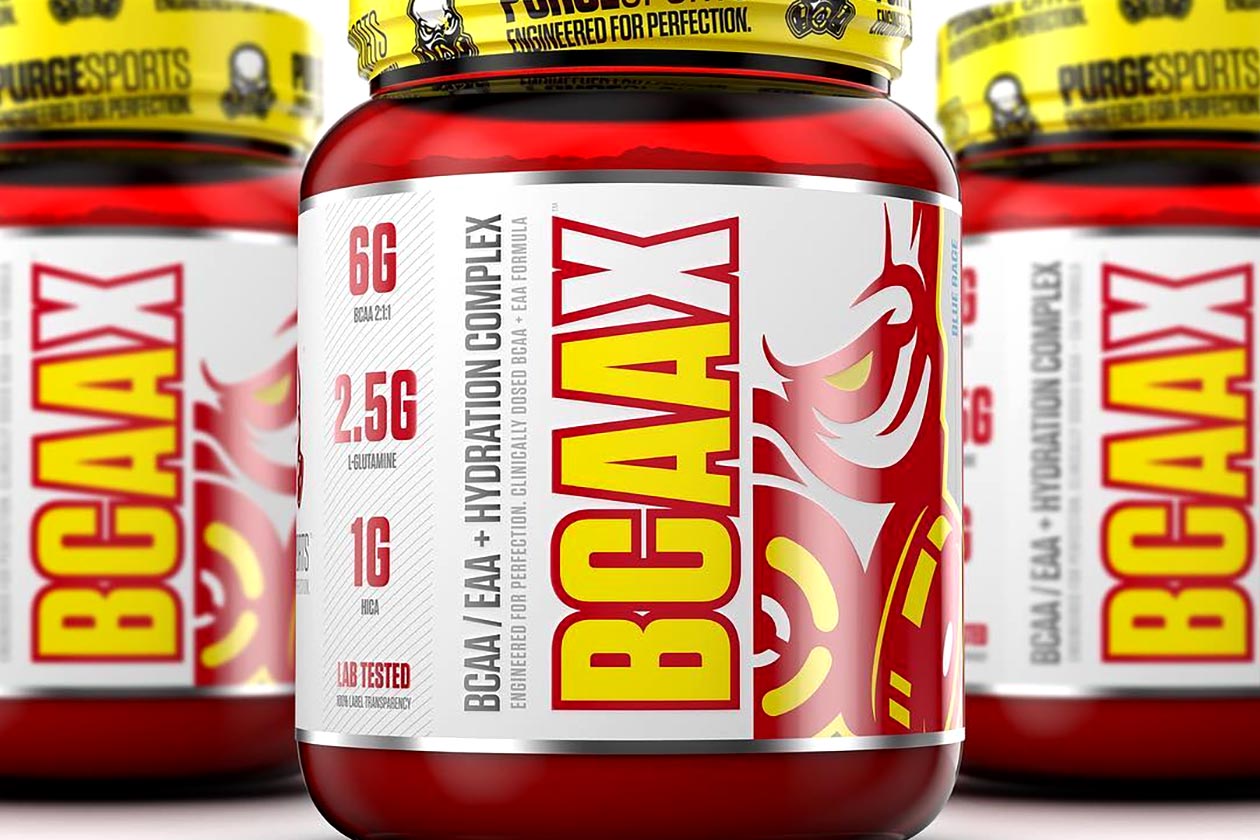 Purge�s amino formula BCAAX is just as loaded as its pre Purge�s amino formula BCAAX is just as loaded as its pre