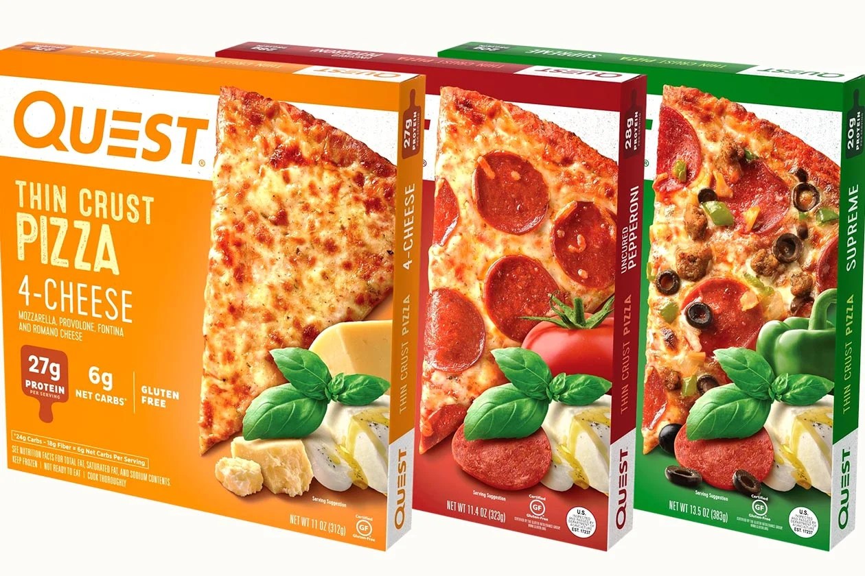Quest Pizza featuring high protein and low carbohydrates Stack3d