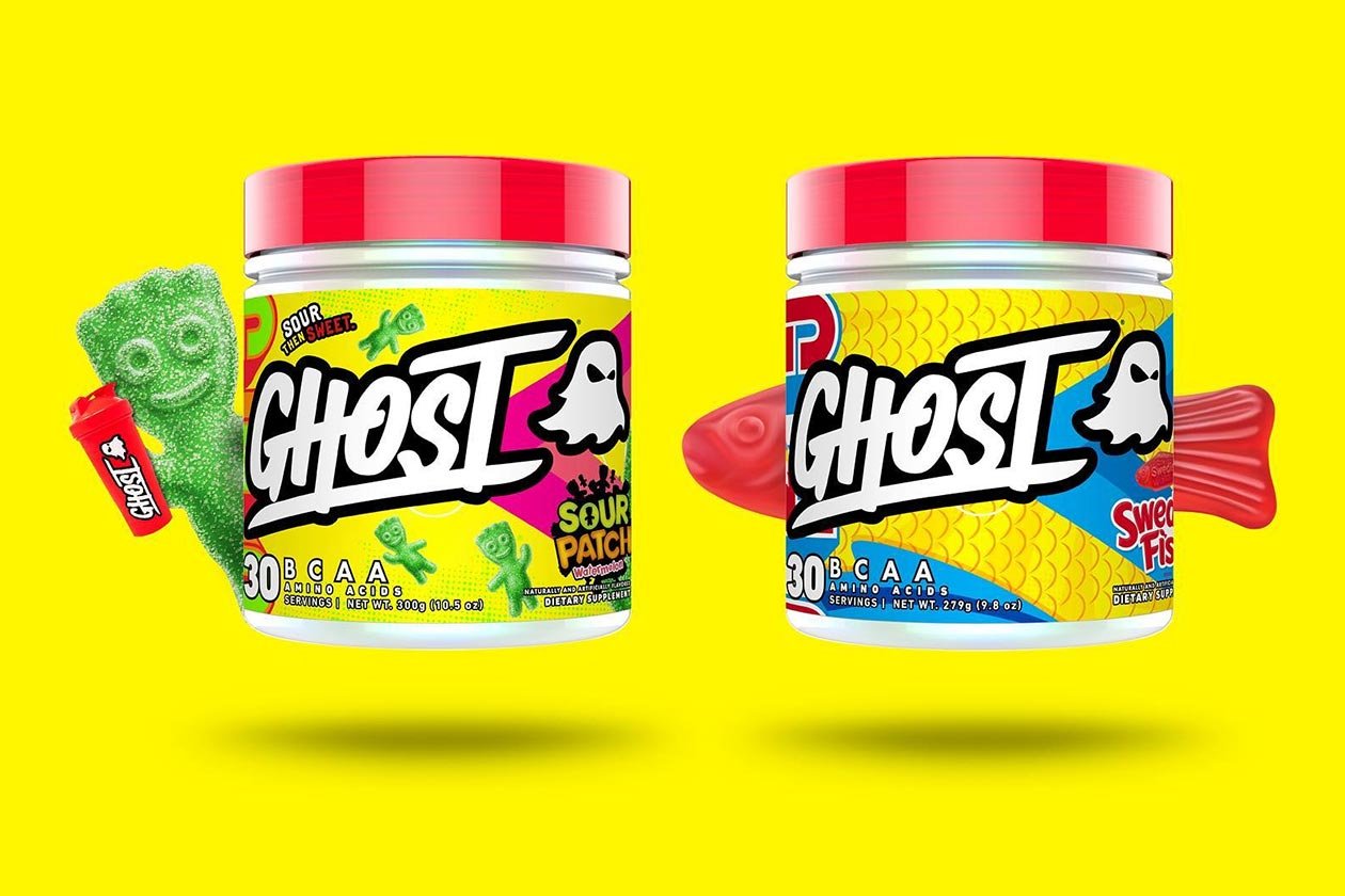 Swedish Fish and Sour Patch Ghost BCAA available midday Swedish Fish and Sour Patch Ghost BCAA available midday