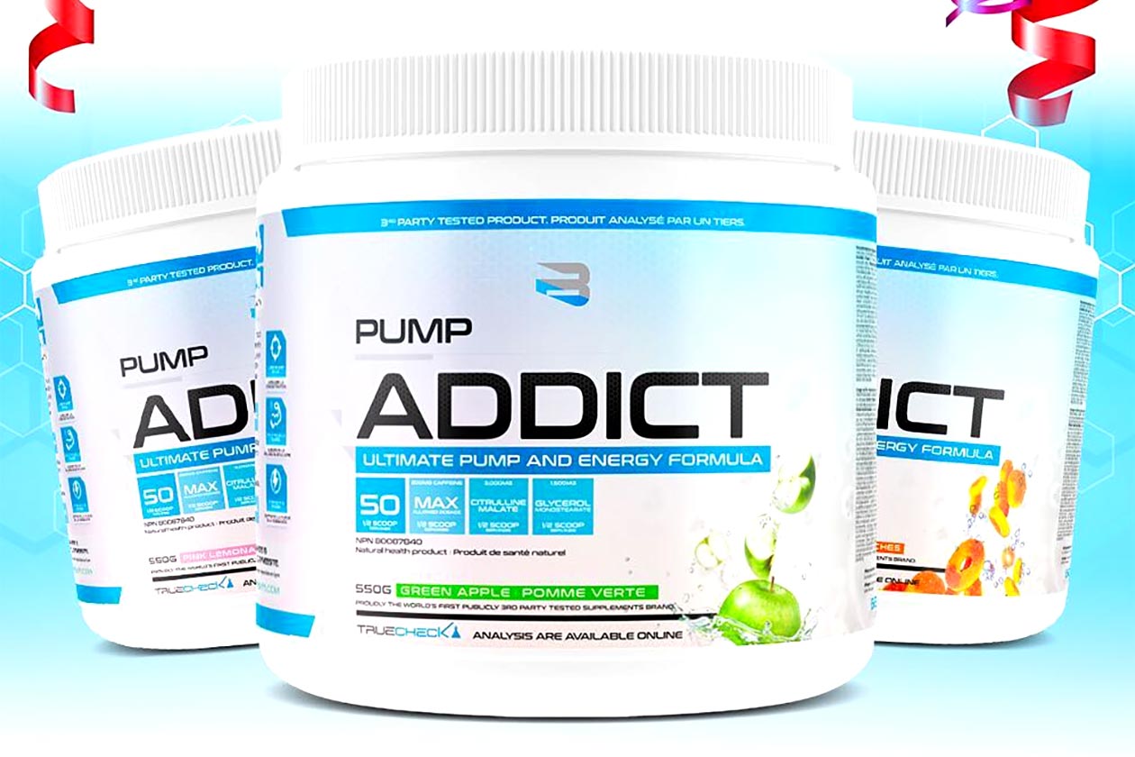 Believe's Pump Addict combines 8 ingredients for a