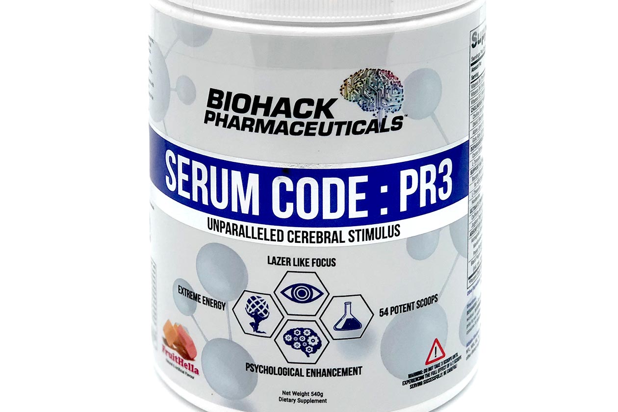 Biohack introduces itself with the promising preworkout Serum Code PR3