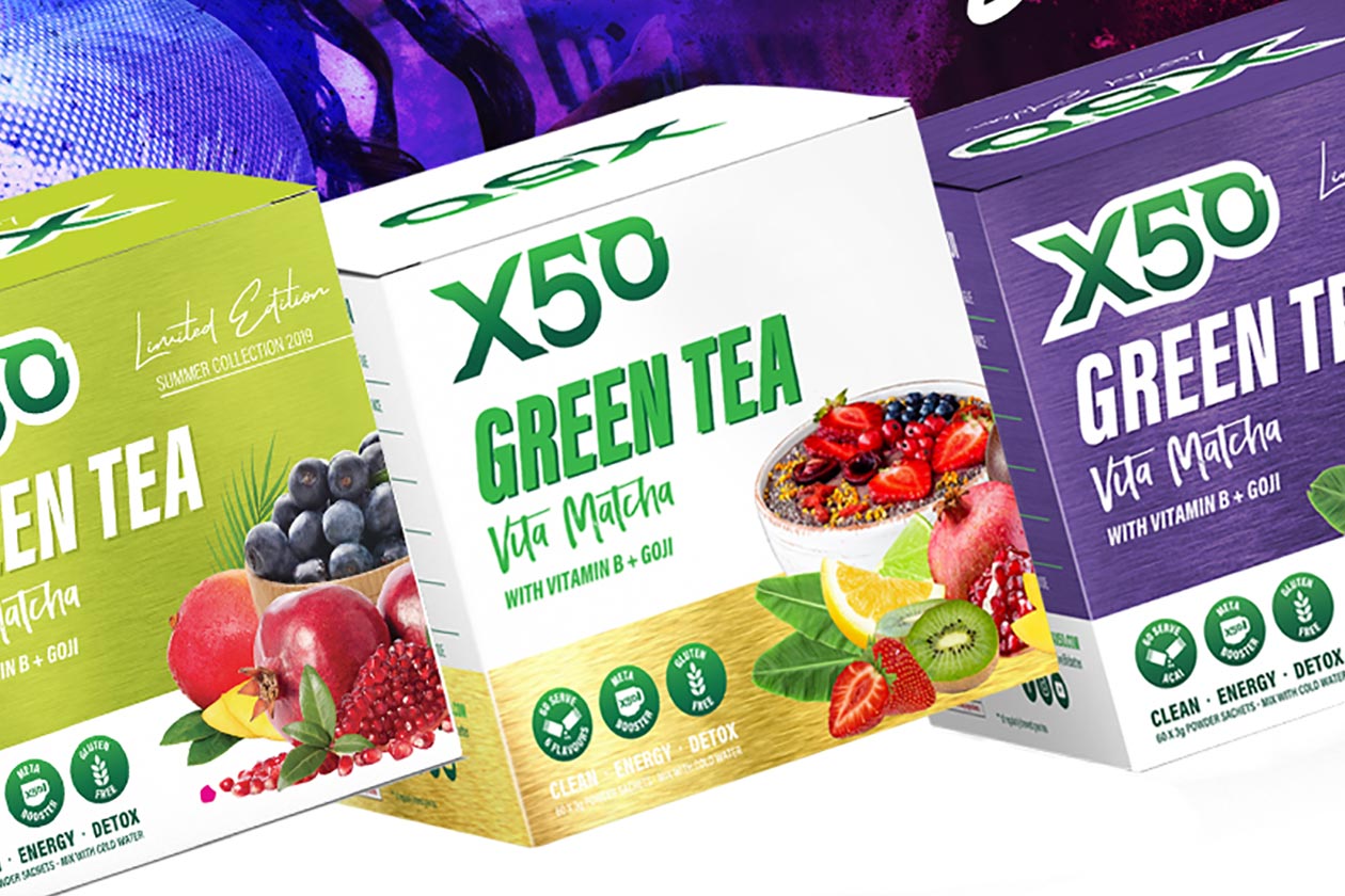 Revamped X50 Green Tea now infused with matcha tea and B vitamins Stack3d