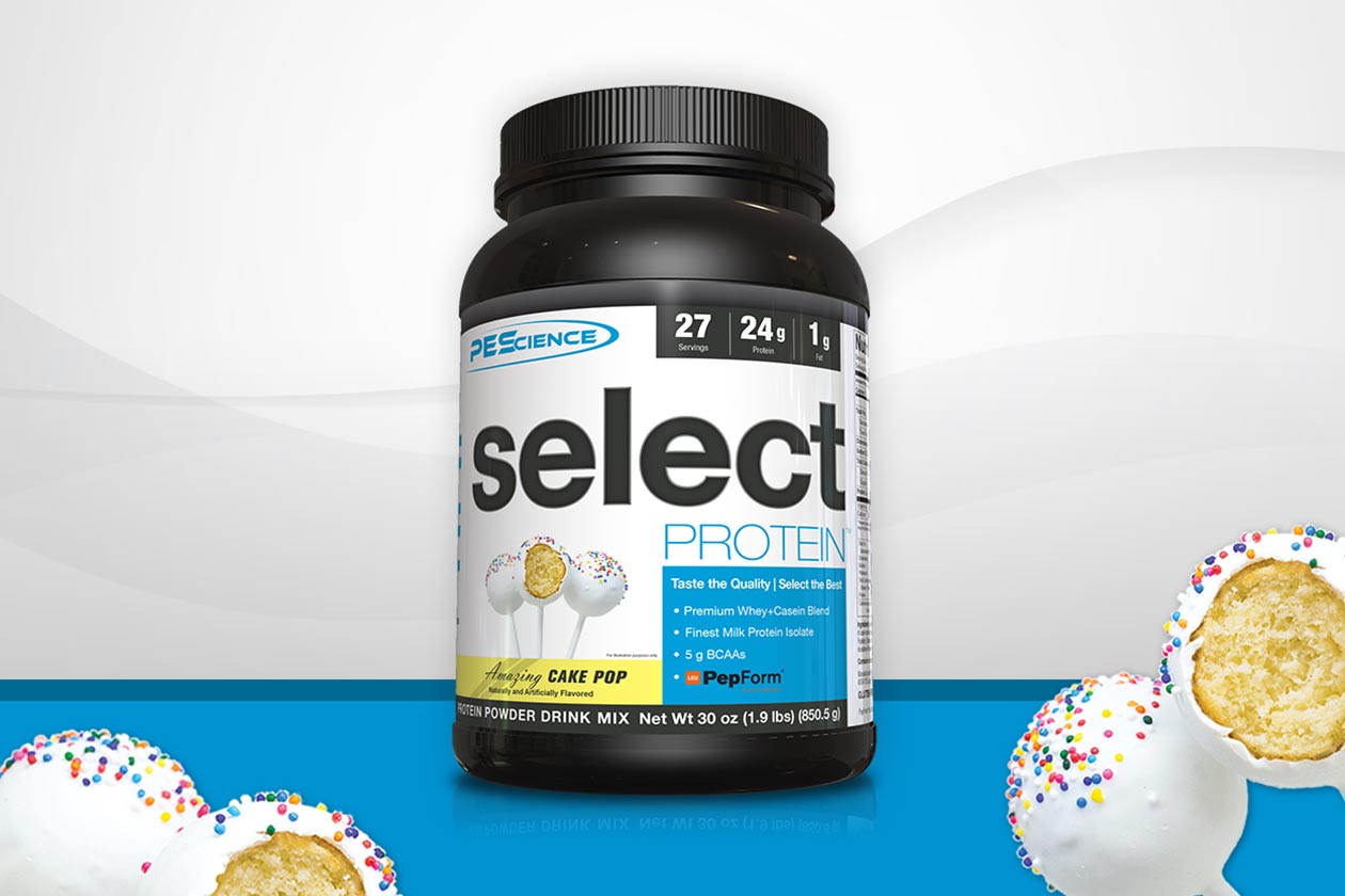 PEScience releases a sweet and delicious Cake Pop Select Protein Stack3d