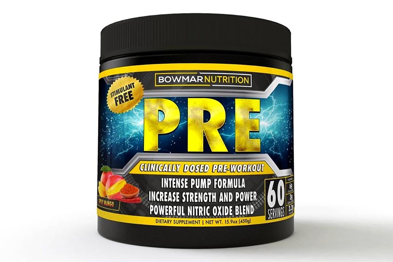 Bowmar StimulantFree PreWorkout features a new blend for focus