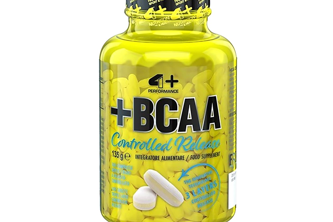 4+ Nutrition +BCAA designed to deliver BCAAs over a period of time