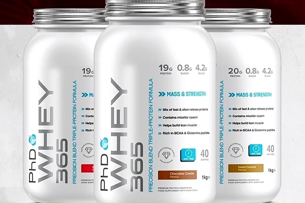 PhD Nutrition introduces Whey 365 as an everyday blend style protein
