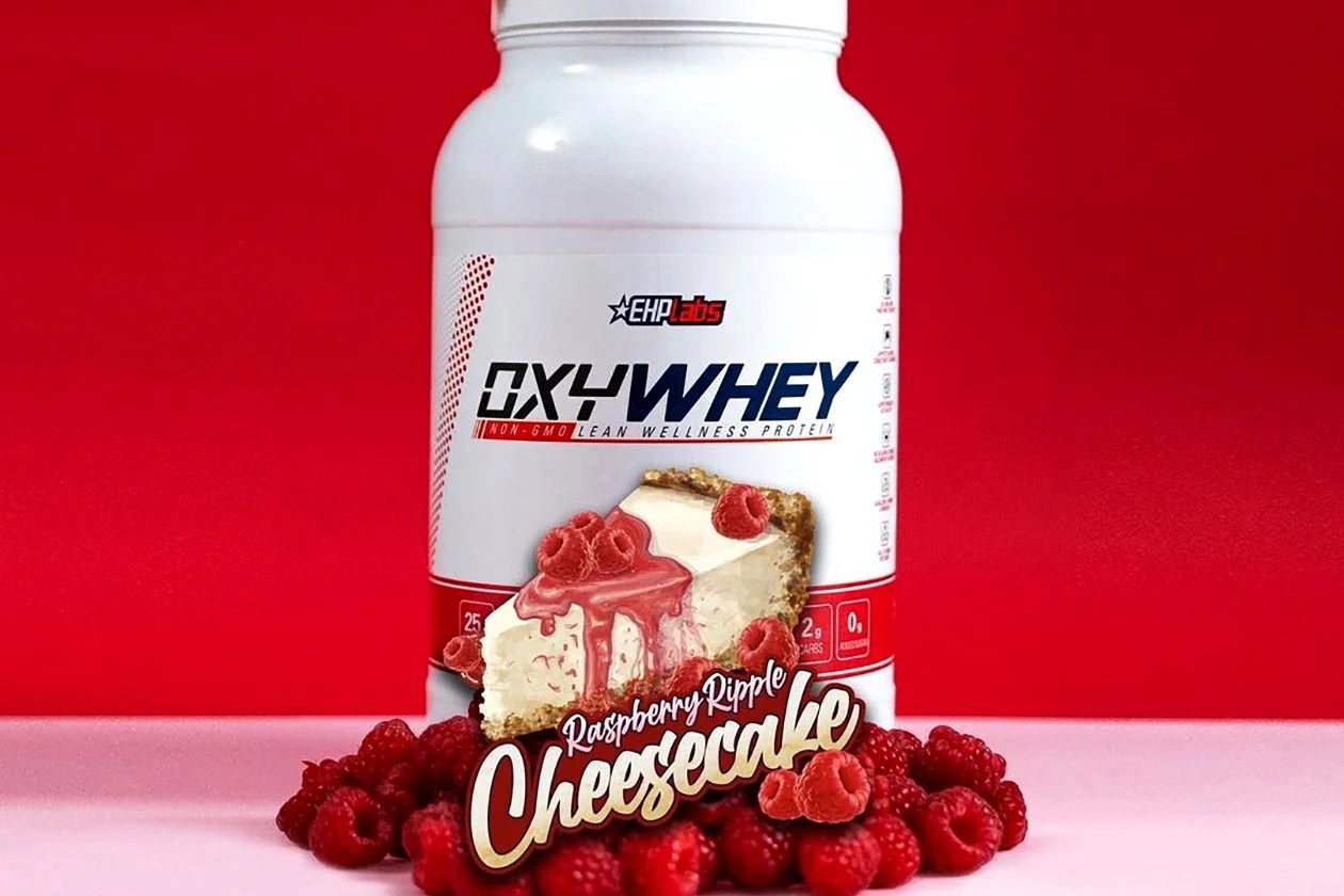EHP Labs drops another OxyWhey flavor in Raspberry Ripple Cheesecake