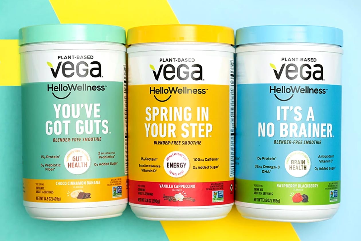 Vega Hello Wellness Series for energy, gut health and brain health