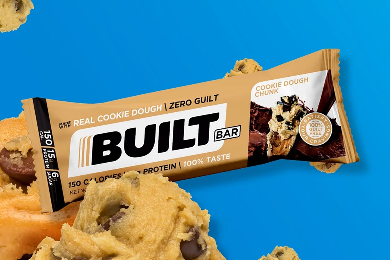 Built Brands' rich and delicious Cookie Dough Chunk Built Bar is back