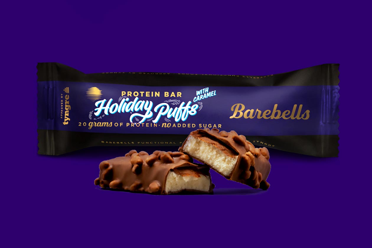 Christmas edition Holiday Puffs Barebells Protein Bar makes a return