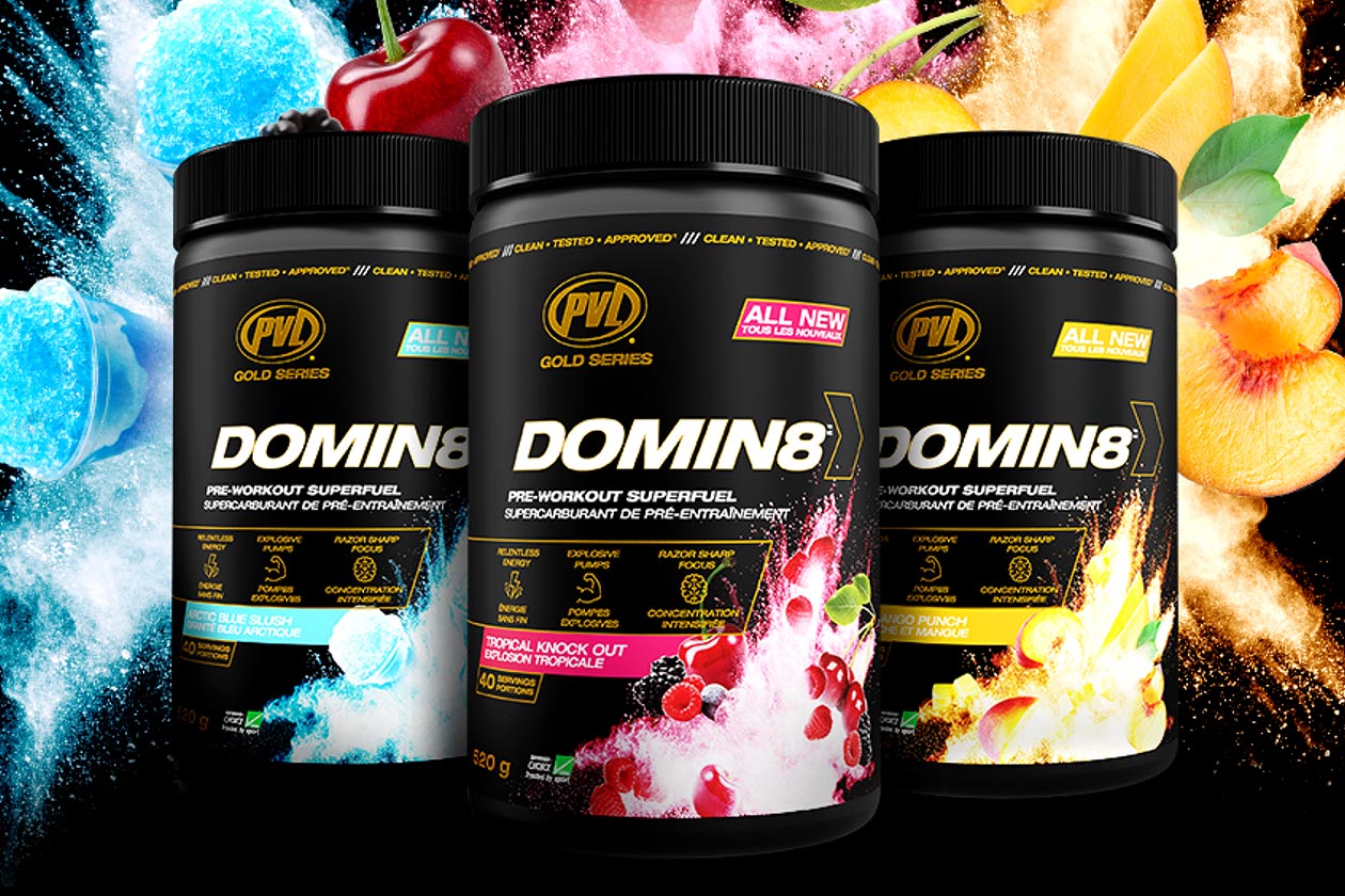 PVL previews its promising Gold Series preworkout DOMIN8 PVL previews its promising Gold Series preworkout DOMIN8
