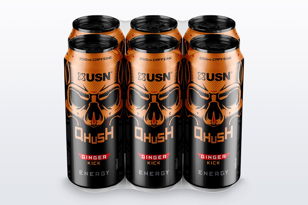 USN releases its South African Qhush energy drink in a Ginger Kick flavor