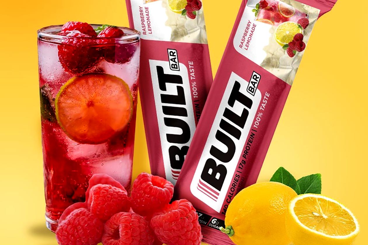 Built Brands puts actual raspberries in its Raspberry Lemonade Built Bar