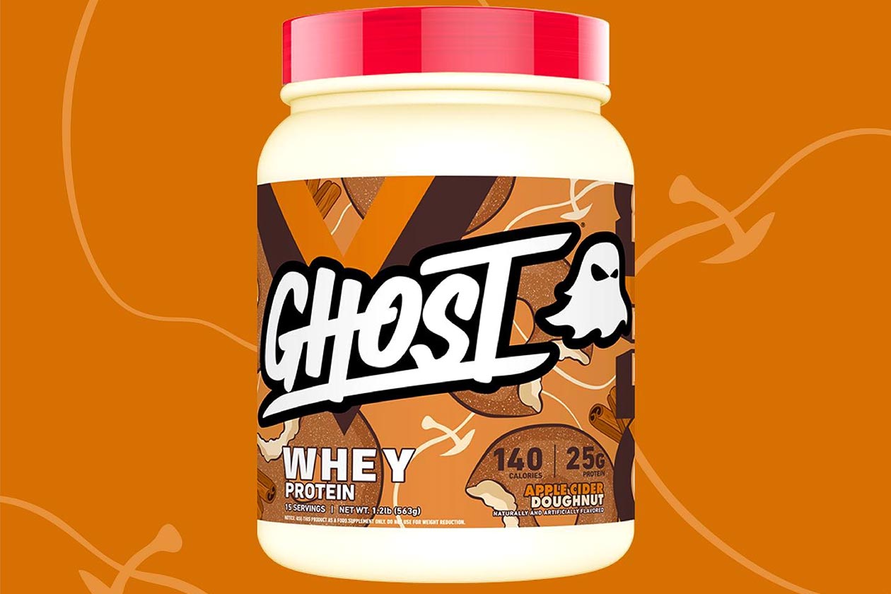 Seasonal Apple Cider Doughnut Ghost Whey protein powder