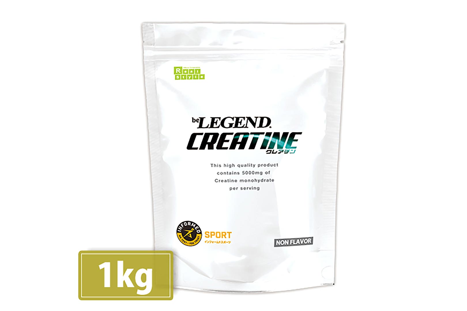 Be Legend's standalone creatine in 300g and 1,000g pouches