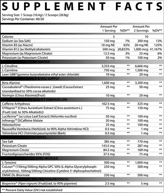 Inspired designs DVST8 Dark as another powerhouse preworkout