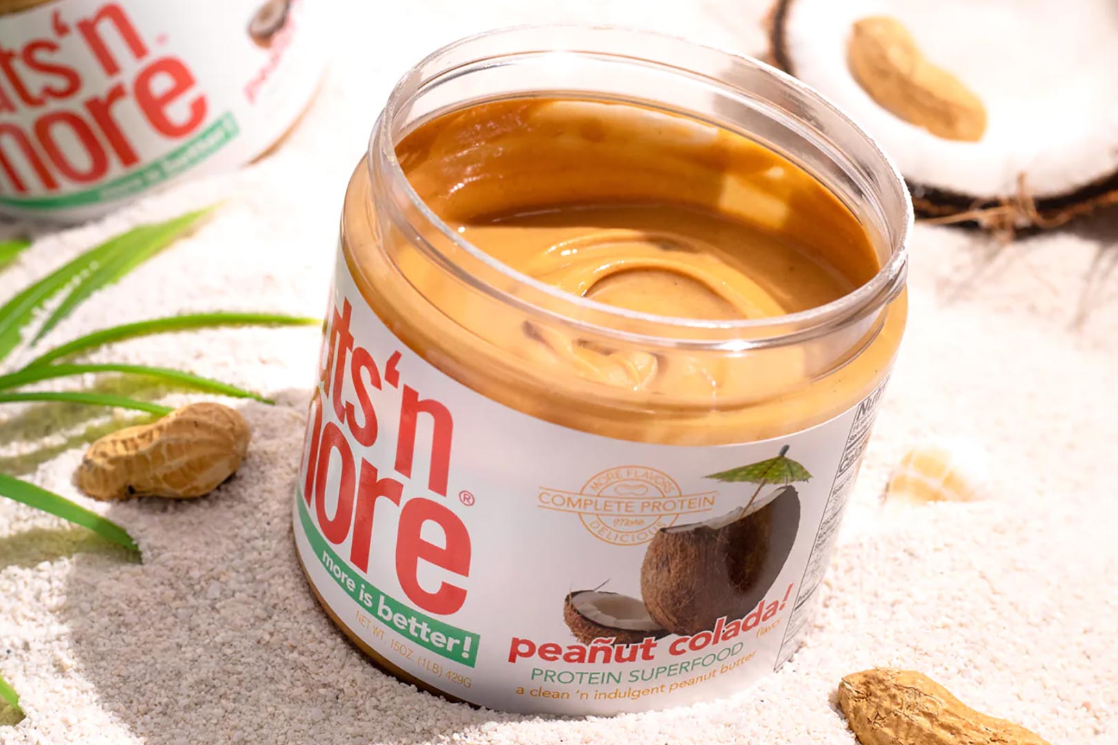Nuts 'N More's limited edition Peanut Colada protein peanut butter