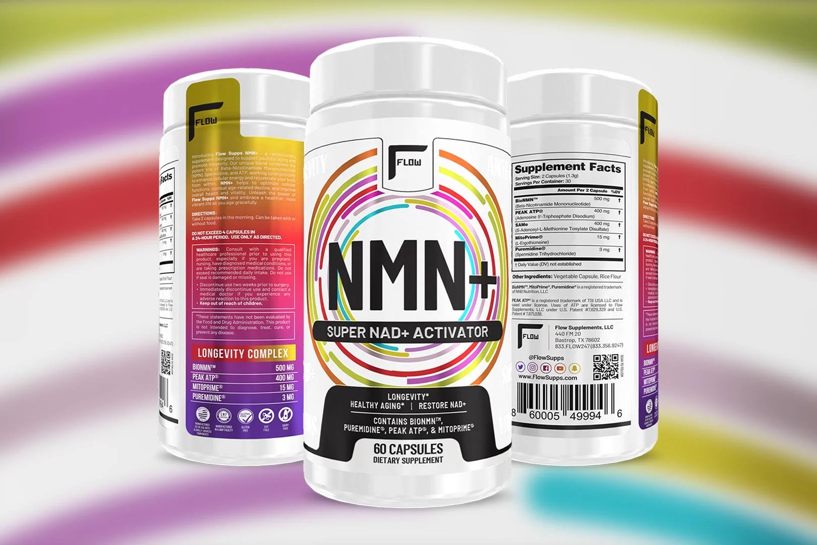 Flow Supps packs a premium formula into its antiaging NMN+