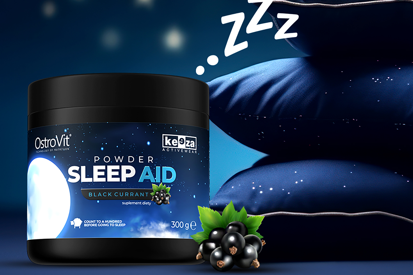 OstroVit puts 12 ingredients into its black currantflavored Sleep Aid